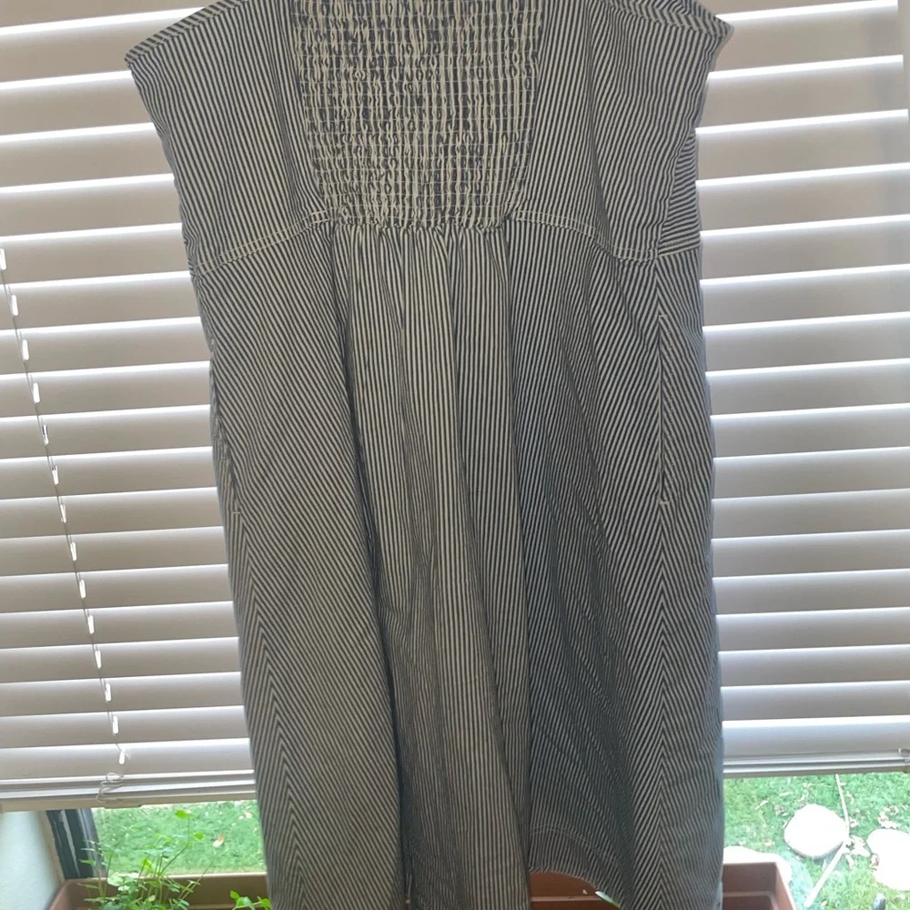 Size XL Universal Thread Goods CO, blue and white stripped button up dress. - Picture 3 of 3